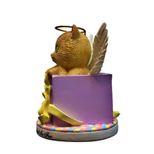 Load image into Gallery viewer, The Hamilton Collection My Kitten My Angel Figurine Collection "Some Blessings Come Covered in Fur" Hand-Painted Orange Kitten Angel Sculpture with Glitter Wings Golden Halo 3.5-inches - RCE Global Solutions