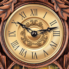 Load image into Gallery viewer, The Bradford Exchange Whitetail Gathering Handcrafted Nature Wall Cuckoo Clock With Sculpted Deer Topped By a 10 Point Buck Sculpture Swinging Metal Pendulum and Pine Cone Weights 24"-Inches - RCE Global Solutions