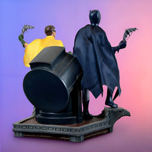 Load image into Gallery viewer, The Bradford Exchange BATMAN Classic TV Series Sculpture Masterpiece Handcrafted and Hand-Painted 1966-1968 TV Series Tribute with DYNAMIC DUO™ Atop GOTHAM CITY™ Police Department BAT-SIGNAL™ Illuminated Pose 10" W x 10" H x 7" D - RCE Global Solutions