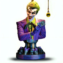 Load image into Gallery viewer, The Bradford Exchange The JOKER: A Deadly Card Lamp Hand-Sculpted Collectible with BATMAN SIGNAL Pull Chain Illuminating Laughter Shade and Defaced BATARANG 20.5" H x 10" D - RCE Global Solutions