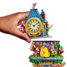Load image into Gallery viewer, The Bradford Exchange Disney Classics Clock Tower Sculpture Collection Issue #2: Peter Pan with Working Clock Hand-Painted 360 Degree Stacked Sculpture Featuring Mickey Mouse Minnie Goofy and Pluto Collectible Decor Tower Measures 14-inches