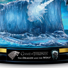 Load image into Gallery viewer, The Bradford Exchange Dragon And The Wolf from Game Of Thrones Epic Moments Sculpture Collection Issue #2 Light-Up 5-inches - RCE Global Solutions