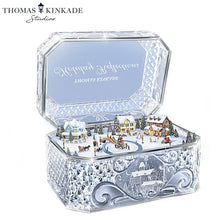 Load image into Gallery viewer, The Bradford Exchange "Holiday Reflections" Genuine Crystal Music Box by Thomas Kinkade 6-inches Wide - RCE Global Solutions