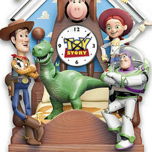 Load image into Gallery viewer, The Bradford Exchange Disney Pixar Toy Story Musical Wall Sculptural Cuckoo Clock With Handmade Painted Woody Buzz Jessie Rex Slinky Dog Hamm Figurines Plays Music On The Hour 19"-Inches - RCE Global Solutions