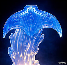 Load image into Gallery viewer, The Bradford Exchange Disney Moana Water Globe Hand-Painted Moana Figurine with Manta Ray Wave Glitter and Illuminated LED Lights Disney Princess Collectible Decor 7.5-Inches