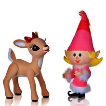 Load image into Gallery viewer, The Ashton-Drake Galleries Rudolph the Red-Nosed Reindeer Figure Collection Issue #4 Clarice And The Girl Elf Hand-Painted Christmas Decoration 1:1 Scale with Authentic Costuming 13-Inches - RCE Global Solutions
