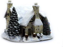Load image into Gallery viewer, The Bradford Exchange Thomas Kinkade Santa's Workshop Village House Christmas Decoration Lights Up Issue #3 - RCE Global Solutions