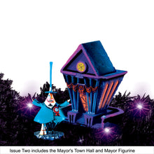 Load image into Gallery viewer, The Bradford Exchange Disney Hawthorne Village Division The Nightmare Before Christmas Blacklight Garland Collection Issue #2 Illuminated Mayor's Town Hall and Mayor Figurine 6.75" H Sculpture, 4.25" H Figurine - RCE Global Solutions