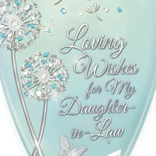 Load image into Gallery viewer, The Bradford Exchange Loving Wishes for My Daughter-In-Law Heirloom Porcelain Musical Wish Jar with Platinum Accents Faux Jewels and 365 Inspirational Messages Hand-Glazed Three Times for a Gleaming Pearlized Finish Plays 'You Are So Beautiful' 7.25" - RCE Global Solutions