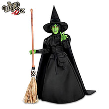 Load image into Gallery viewer, The Ashton-Drake Galleries THE WIZARD OF OZ™ Wicked Witch of the West Portrait Figure Doll Collection Issue #2 Lifelike Movie Likeness Handcrafted in Artists Vinyl and Cloth Poseable Arms for Dramatic Display Includes Straw-Bristled Broom 19-inches - RCE Global Solutions