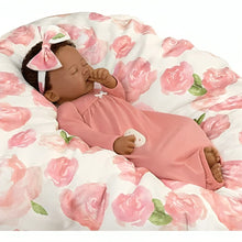 Load image into Gallery viewer, The Ashton-Drake Galleries Flora African American Black Baby Doll with Custom Swaddle Blanket 19-inches - RCE Global Solutions