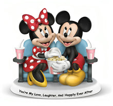Load image into Gallery viewer, The Hamilton Collection Youre My Love Laughter and Happily Ever After Disney Mickey and Minnie Date Night Delight Handcrafted Hand Painted Collectible Figurine 5-inches - RCE Global Solutions