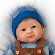 Load image into Gallery viewer, The Ashton-Drake Galleries Adventure Awaits Authentic Silicone Realistic Baby Boy Doll by Sandy Faber - RCE Global Solutions