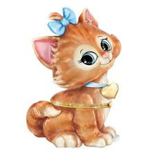 Load image into Gallery viewer, The Bradford Exchange Granddaughter You're Purr-fect Music Box Adorable Kitten Shape Hand-crafted Heirloom Porcelain® with 22k Gold Limoges-Style Hinge Plays "You Are My Sunshine" 5-inches - RCE Global Solutions