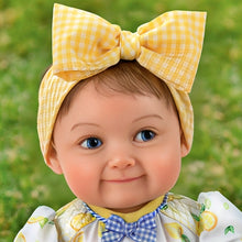 Load image into Gallery viewer, The Ashton-Drake Galleries Mommy's Main Squeeze Collectible Baby Doll with RealTouch® Vinyl with Hand-Rooted Hair Lemon Outfit and Poseable Body by Master Doll Artist Ping Lau 18-inches - RCE Global Solutions