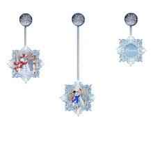 Load image into Gallery viewer, The Bradford Exchange Radiant Joys of the Season Ornament Collection Issue #1 Holiday Delights Set of 3 Handcrafted Illuminated Christmas Window Ornaments with Snowman Portraits & Winter Wildlife by Dona Gelsinger 15.5-Inches - RCE Global Solutions