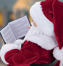 Load image into Gallery viewer, The Ashton-Drake Galleries The Night Before Christmas Storybook Santa Doll Speaking with Classic Recording Holiday Decoration by Thomas Kinkade 18-inches