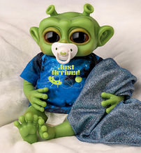 Load image into Gallery viewer, The Ashton-Drake Galleries Just Arrived Alien Baby Doll with TrueTouch Silicone, Glow-in-Dark Outfit, Weighted Body - RCE Global Solutions