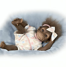 Load image into Gallery viewer, The Ashton-Drake Galleries "Keiko" Interactive Monkey Collectible Doll: So Truly Real® Lifelike Sounds and Expressions with RealTouch® Vinyl Poseable Doll 14-Inches - RCE Global Solutions