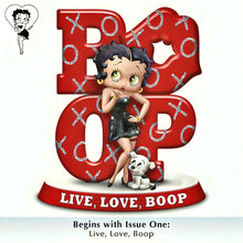 Load image into Gallery viewer, The Hamilton Collection Its All About the Boop-itude Figurine Collection Issue #1: 'Live Love Boop' Hand-Painted Betty Boop and Pudgy Figurines with Sparkly Accents and Bold Attributes 5-inches - RCE Global Solutions