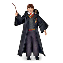 Load image into Gallery viewer, The Ashton-Drake Galleries Harry Potter Year One Portrait Collection Issue #5: "Ron Weasley" Handcrafted Figure with Poseable Arms Gryffindor Outfit Broken Wand and Scabbers 10.5-inches