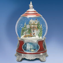 Load image into Gallery viewer, The Bradford Exchange We Wish You A Merry Christmas Issue #3 Musical Illuminated Snowglobe Decoration by Thomas Kinkade 5.25-inches - RCE Global Solutions