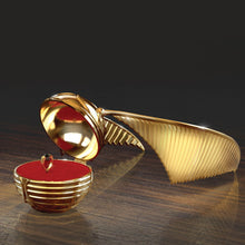 Load image into Gallery viewer, The Bradford Exchange Harry Potter Golden Snitch Cast Metal Music Box Featuring A Recreation of Marvolo Gaunt's Ring Inside Plays Hedwig's Theme Song 6"-Inches - RCE Global Solutions