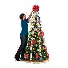 Load image into Gallery viewer, The Bradford Exchange Ultimate Disney Wondrous Pre Lit Pull Up Christmas Tree Assembles in 3 Easy Steps Pre Decorated with Disney Art Ribbons 46 Ornaments and 200 Clear Lights Holiday Decor 6.5ft - RCE Global Solutions