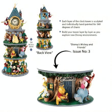 Load image into Gallery viewer, The Bradford Exchange Disney Classics Clock Tower Sculpture Collection Issue #3:The Hundred Acre Woods Hand-Painted Stacked Tower Featuring 31 Beloved Disney Characters Mickey Mouse, Winnie the Pooh, Snow White & More Tower Measures 14-inches
