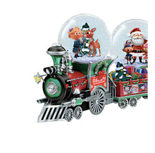 Load image into Gallery viewer, The Bradford Exchange Rudolph The Red-Nosed Reindeer Express Snowglobe Collection Issue #1 A Couple of Misfits Handcrafted Musical Train Car Snowglobes 4.5-Inches - RCE Global Solutions