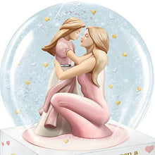 Load image into Gallery viewer, The Bradford Exchange A Mother and Daughter’s Love Is Forever Musical Glitter Globe Heartfelt Mother-Daughter Gift Plays "You Are So Beautiful" Handcrafted Sculpted Figures Swirling Glitter Sentimental Message with Poem Card 6.25" H x 5" W - RCE Global Solutions