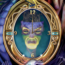 Load image into Gallery viewer, The Bradford Exchange Disney Timeless Treachery Sculptural Cuckoo Wall Clock Features 7 Favorite Villains LED Lights in 4 Colors Music and Changing Magic Mirror Face 22"-Inches - RCE Global Solutions