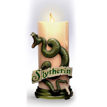 Load image into Gallery viewer, The Bradford Exchange SLYTHERIN™ Harry Potter™ Hogwarts House Flameless LED Candle Collection Issue #4 High-Relief Sculpted House Mascots and Colors Remote-Controlled Illumination Magic (Included with Issue One) 7-inches - RCE Global Solutions