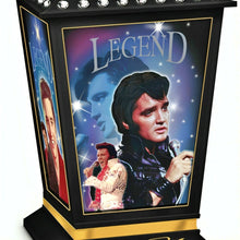 Load image into Gallery viewer, The Hamilton Collection 'The Many Sides of Elvis™' Lantern Collection Issue #1 ELVIS: The Legend Lantern Handcrafted Illuminated Tribute with Archival Photographs and Full-Color Imagery 7-inches - RCE Global Solutions