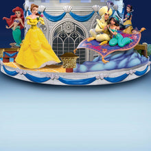 Load image into Gallery viewer, The Bradford Exchange Disney Magical Moments Rotating Musical Glitter Snow Globe featuring Mickey Minnie Goofy Donald Duck Cinderella Snow White Dopey Aladdin Jasmine Ariel Flounder Belle 7.25-Inches - RCE Global Solutions