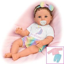 Load image into Gallery viewer, The Ashton-Drake Galleries One of A Kind Katherine Lifelike So Truly Real® Baby Girl Doll Weighted with Soft RealTouch® Vinyl Skin and Extra Coordinating Cardigan with Pants by Ping Lau 18"-Inches - RCE Global Solutions