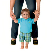 Load image into Gallery viewer, The Ashton-Drake Galleries Mason's First Steps A So Truly Real® Touch-Activated Interactive Baby Doll Handcrafted with RealTouch® Vinyl Lifelike Collectible Doll with Poseable Head Adorable Dinosaur Outfit by Master Doll Artist Linda Murray 26-inches - RCE Global Solutions