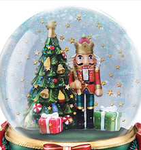 Load image into Gallery viewer, The Bradford Exchange Nutcracker Glitter Globe Collection Issue #1 Musical Christmas Glitter Globe With Art of Clara Handpainted & Handcrafted Holiday Decor 5.75-inches