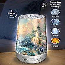 Load image into Gallery viewer, Thomas Kinkade Lighthouse Art Sleep Sound Machine with Night Light 6-inches from Bradford Exchange - RCE Global Solutions