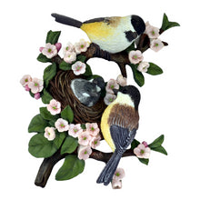 Load image into Gallery viewer, The Bradford Exchange Chickadee Family Garden Delights Wall Decoration Sculpture Collection Issue #4 10-inches - RCE Global Solutions