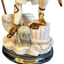 Load image into Gallery viewer, The Bradford Exchange Archangels, Holy Protectors Sculpture Collection Issue #3 ' St. Raphael: Healer' by Cold-Cast Marble Sculpture with Hand-Painted Metallic Accents by Master Artisans 10-Inches - RCE Global Solutions