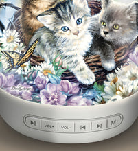 Load image into Gallery viewer, The Bradford Exchange Kitten Bouquet Sleep Sound Machine Limited Edition Nightlight & Sound Therapy Device with 24 Soothing Sounds and Timer by Dona Gelsinger 6-Inches - RCE Global Solutions