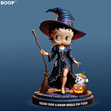 Load image into Gallery viewer, The Hamilton Collection Betty Boop Glow-In-The-Dark Halloween Figurine Collection Issue #1: Boop Oop A Doop Spells On You!Hand-Painted & Handcrafted Collectible 4 1/2-iches
