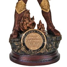 Load image into Gallery viewer, The Bradford Exchange The Lord's Strength Sculpture Collection Issue #15 Glory and Splendor Religious Knight Cold-Cast Bronze with 24K Gold-Plated Challenge Coin 12-inches - RCE Global Solutions