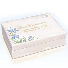 Load image into Gallery viewer, The Bradford Exchange Dear Grandmother Postal Letter Themed Wood Music Box Enhanced Exterior of Heirloom Porcelain Plays Melody Waltz of The Flowers 5-inches - RCE Global Solutions