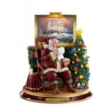 Load image into Gallery viewer, The Bradford Exchange Joy of Christmas Santa Claus Light Up the Holidays Illuminated Sculpture Collection Issue #2 by Thomas Kinkade 8.5-inches - RCE Global Solutions
