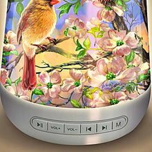 Load image into Gallery viewer, The Bradford Exchange Springtime Songbirds Sleep Sound Machine Multi-Color Nightlight & Sound Therapy with 24 Soothing Sounds Timer and Gentle Glow by Dona Gelsinger 6" H x 5" D - RCE Global Solutions