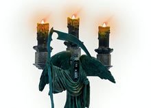 Load image into Gallery viewer, The Bradford Exchange Harry Potter Dark Art Candelabra Collection Issue #2: Riddle Family Grave Inspired by Voldemort Handcrafted and Hand-painted Illuminated Flameless Candle Halloween Decor 10-inches