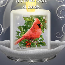 Load image into Gallery viewer, The Bradford Exchange Heaven's Messenger Cardinal Illuminated Glass Ornament by Dona Gelsinger 4.5-inches - RCE Global Solutions