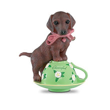 Load image into Gallery viewer, The Hamilton Collection Just My Cup of Tea Dachshund Dog Teacup Figurine - RCE Global Solutions